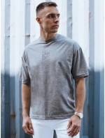 Pánské tmavě šedé tričko s potiskem FashionStreet RX5523 Pánské tmavě šedé tričko s potiskem FashionStreet RX5523