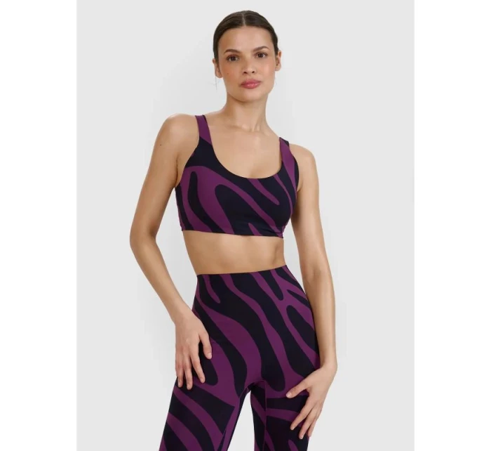 Podprsenka na jogu a pilates so strednou podporou 4F 4FWSS25USBAF165-50A dámske Podprsenka na jogu a pilates so strednou podporou 4F 4FWSS25USBAF165-50A dámske