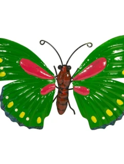 DEKORATÍVNY MOTÝĽ 26CM ZELENÝ