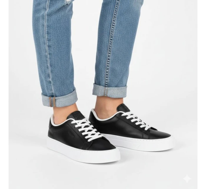 Tenisky na nízkej platforme z ekokože čierne Big Star TT274927