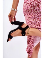 Klasické semišové sandály Černá model 21591929 - Boto