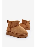 Dziecięce Śniegowce Botki Ocieplane Camel Nallita Dziecięce Śniegowce Botki Ocieplane Camel Nallita