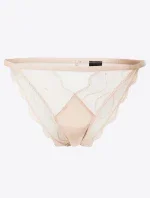 Dámske brazilky QF6949E 7NS béžová - Calvin Klein