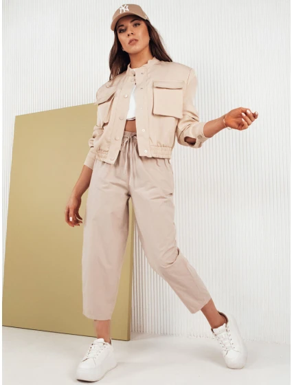 Dámské kalhoty FANTASY beige Dstreet model 21970970 - FashionStreet