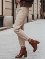 Dámské velbloudí kozačky na podpatku Dstreet model 21994980 - FashionStreet Dámské velbloudí kozačky na podpatku Dstreet model 21994980 - FashionStreet