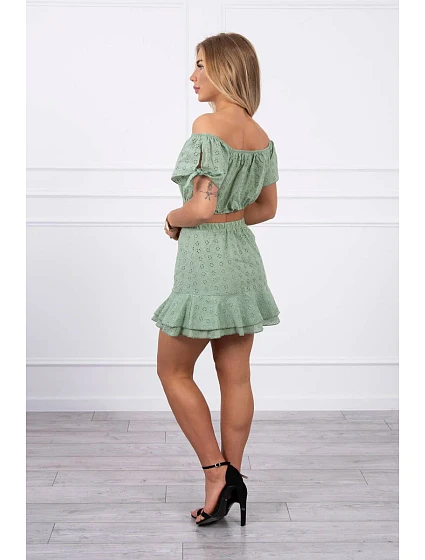 Tmavě mátová model 18746807 sada - K-Fashion