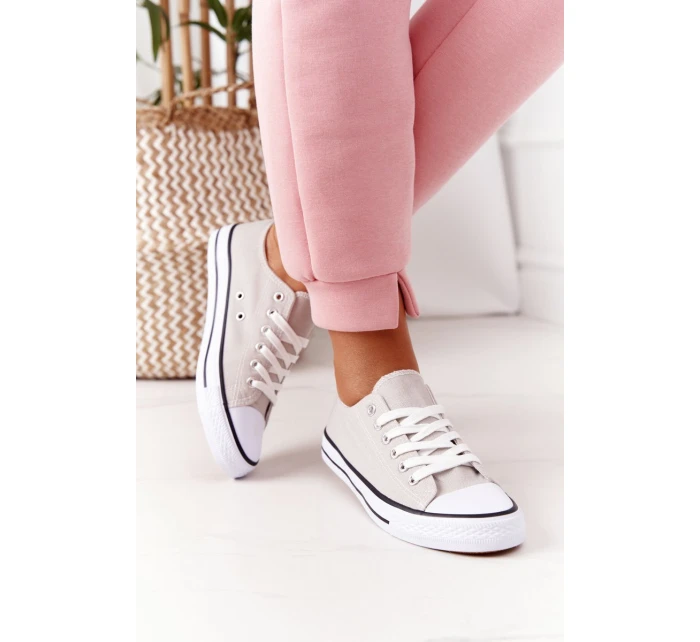 Damskie Klasyczne Trampki Szare Omerta