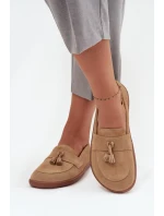 Skórzane Zamszowe Mokasyny Typu Barefoot Zazoo 322 Beżowe