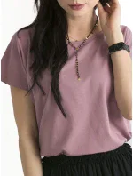 Tričko RV BZ model 14831248 tmavě růžová - FPrice Tričko RV BZ model 14831248 tmavě růžová - FPrice