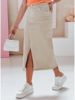 Džínová maxi sukně ME MAXI béžová Dstreet model 21985322 - FashionStreet