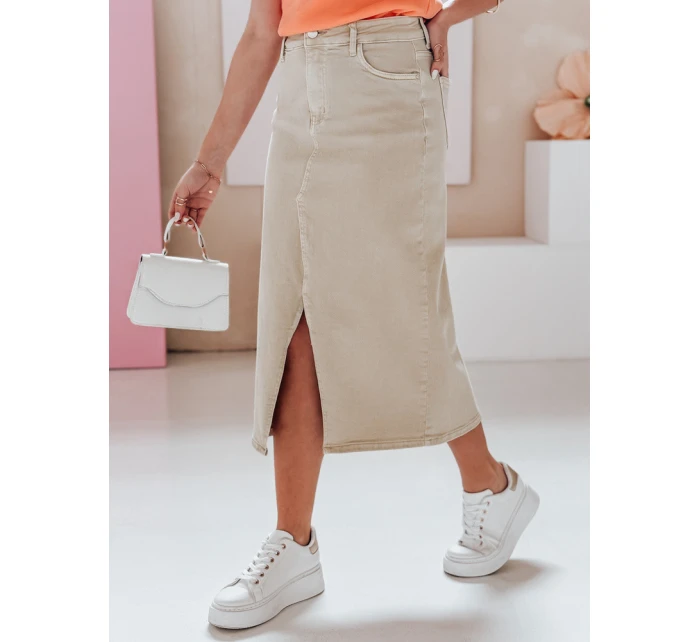 Džínová maxi sukně ME MAXI béžová Dstreet model 21985322 - FashionStreet