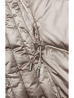 Dlhá zimná bunda slim-fit cappuccino S'west (B8201-12) Dlhá zimná bunda slim-fit cappuccino S'west (B8201-12)