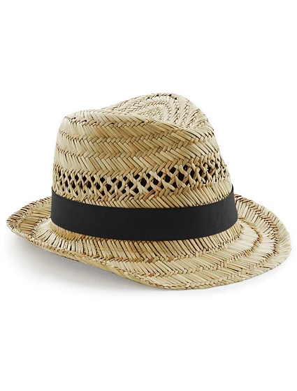 Beechfield B 730 Klobúk s pleteným vzhľadom „Summer Trilby“ 53.0730 prírodná farba Beechfield B 730 Klobúk s pleteným vzhľadom „Summer Trilby“ 53.0730 prírodná farba
