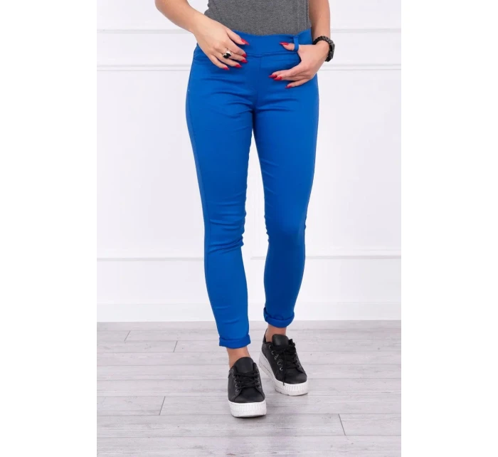 Farebné zadné džínsové nohavice