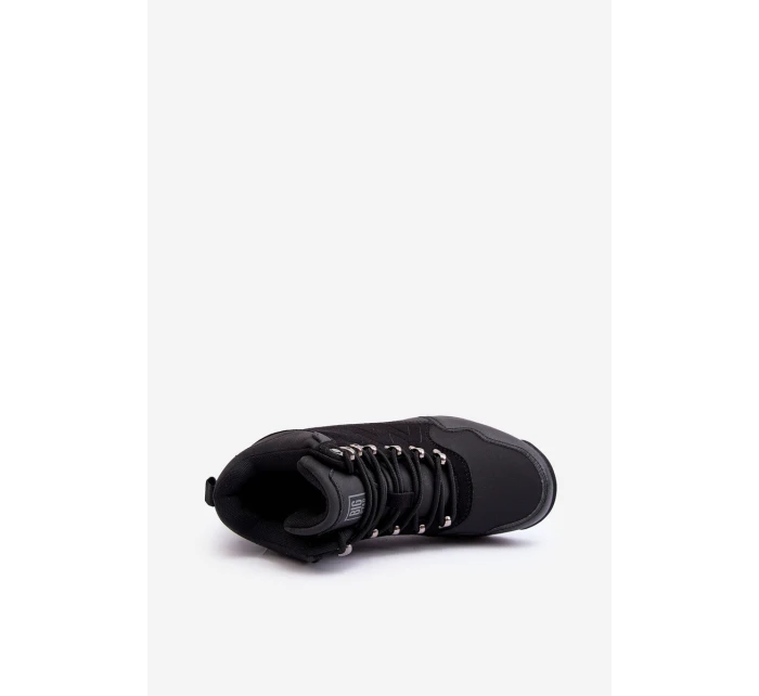 Dámské zateplené trekingové boty černé Big Star model 21637472 - Big Star Shoes Dámské zateplené trekingové boty černé Big Star model 21637472 - Big Star Shoes