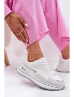 Sneakersy Damskie Big Star RR274A213 HI-POLY SYSTEM Białe Sneakersy Damskie Big Star RR274A213 HI-POLY SYSTEM Białe