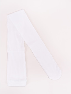 Yoclub Girl Opain Microfibre Opaque Openwork Pantyhose 30 Den RA-12/GIR/01/BIA White