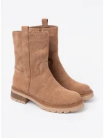 Stylové model 21290937 kotníčkové boty dámské na plochém podpatku