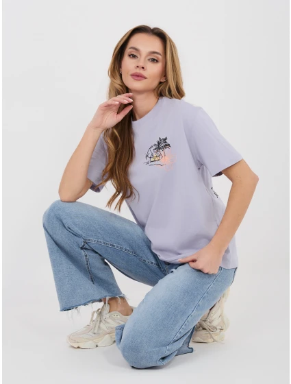 Tričko D12022AH02645AA svetlo fialové