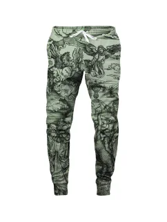 Unisex tepláky SWPN-PC AFD437 Zelené s potlačou - Aloha From Deer