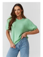 Sveter s krátkym rukávom model 224078 Makadamia