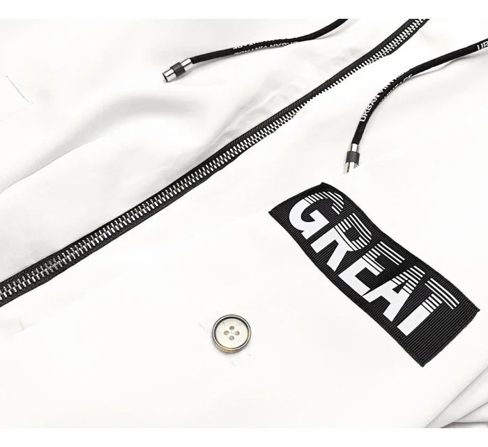 Tenký asymetrický dámsky prehoz cez oblečenie v smotanovej farbe (B8117-26)