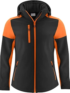 Printer Prime Softshell Women Dámska softshellová bunda 61.1066 čierna/oranžová