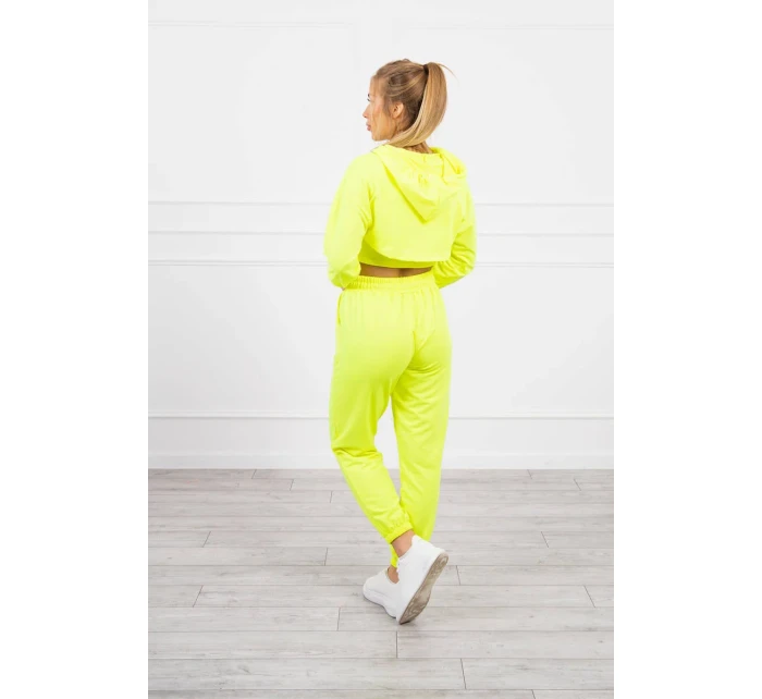 Bavlnená 3dielna sada žltá neónová Bavlnená 3dielna sada žltá neónová