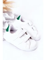 Dziecięce Tenisówki Na Rzepy Biało-Zielone California Dziecięce Tenisówki Na Rzepy Biało-Zielone California