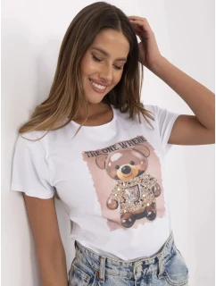 Tričko NM TS NG25285.74P white beige