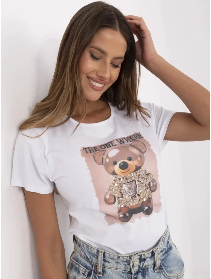 Tričko NM TS NG25285.74P white beige