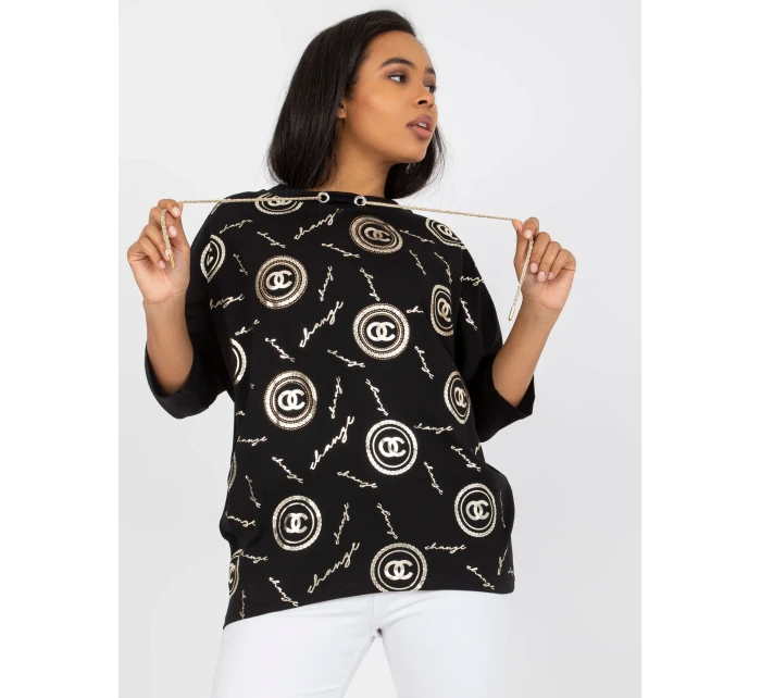 Bluzka RV BZ model 21141991 czarny - FPrice Bluzka RV BZ model 21141991 czarny - FPrice