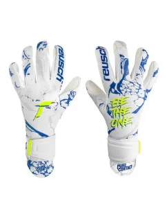 Pánske brankárske rukavice M 5370200-1089 bielo-modré - Reusch