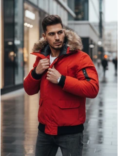 Pánská zimní bunda červená Dstreet model 21962237 - FashionStreet