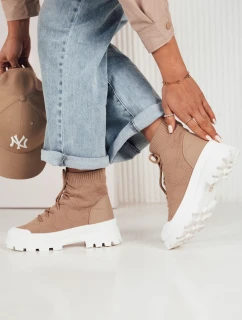 Dámske ponožkové topánky FRELLA beige FashionStreet ZY0473