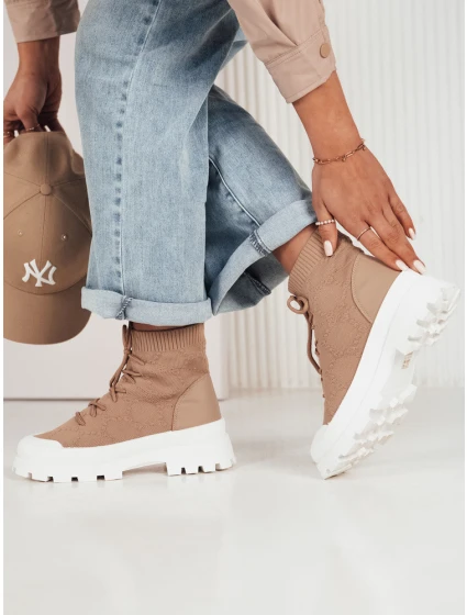 dámské boty béžové Dstreet model 21974076 - FashionStreet