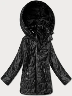 kurtka z kapturem plus size Goodlookin czarna model 22015631 - S'WEST