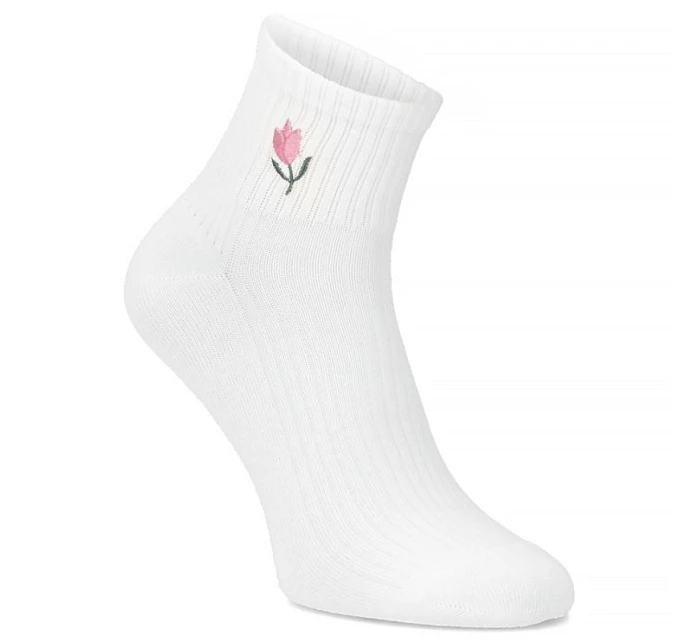 Dámské vysoké krémové bambusové ponožky model 22097400 - FILIPPO