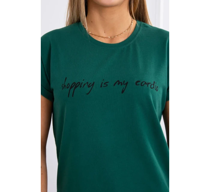 model 18748293 je moje kardio tmavě zelená halenka - K-Fashion model 18748293 je moje kardio tmavě zelená halenka - K-Fashion