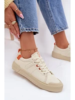 Dámské tenisky Big Star NN274445 Memory Foam System Béžové