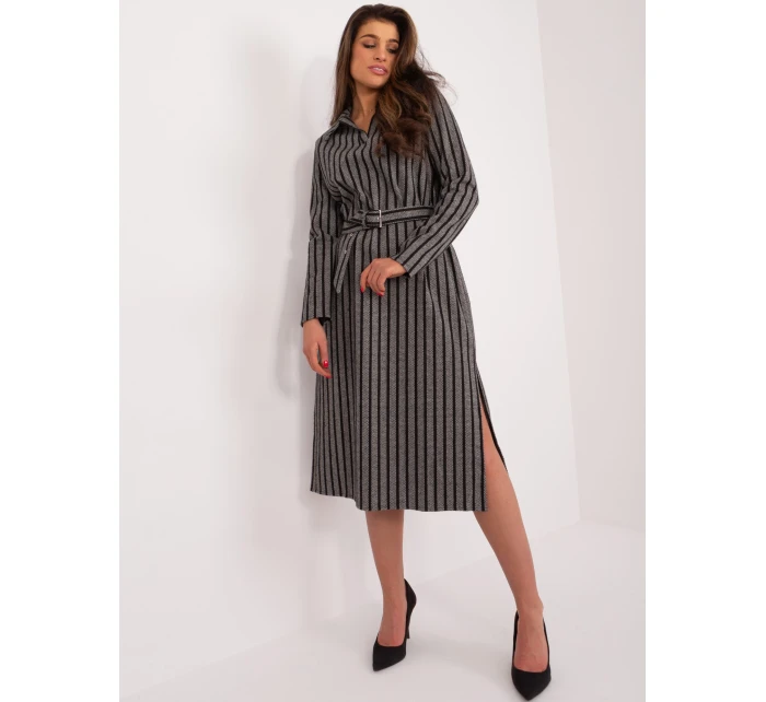 Šaty LK SK 509479.41 tmavo šedé