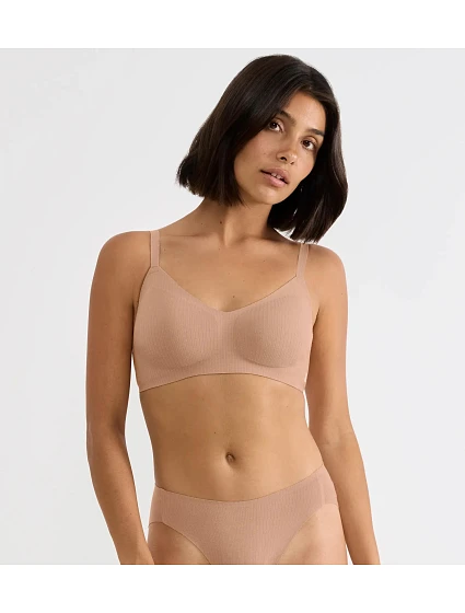 sloggi ZERO Feel Pure Soft podprsenka - BROWN - SLOGGI BROWN - SLOGGI