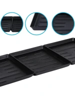 ODKAPÁVAČ NA TOPÁNKY DRŽIAK NA KVETY MISKA PRE DOMÁCE ZVIERATÁ ČIERNA 3 KS