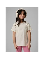 Dievčenské jednofarebné tričko 4F 4FJRSS26TTSHF3554-12S deti