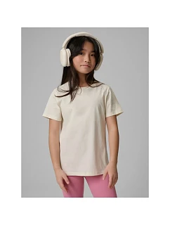 Dievčenské jednofarebné tričko 4F 4FJRSS26TTSHF3554-12S deti