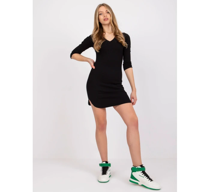 Šaty RV SK model 17047469 černá - FPrice Šaty RV SK model 17047469 černá - FPrice
