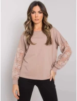 Dámska blúzka RV BZ 7342.03 Dark beige - Rue Paris Dámska blúzka RV BZ 7342.03 Dark beige - Rue Paris