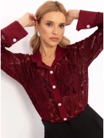 Dámska košeľa MI KS shirt C243.18 Bordeaux - FPrice