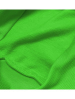 Zelená dámska tepláková mikina so sťahovacími lemami (W01-27)