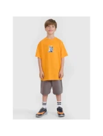 Chlapčenské tričko s potlačou 4F 4FJRSS25TTSHM2641-70S